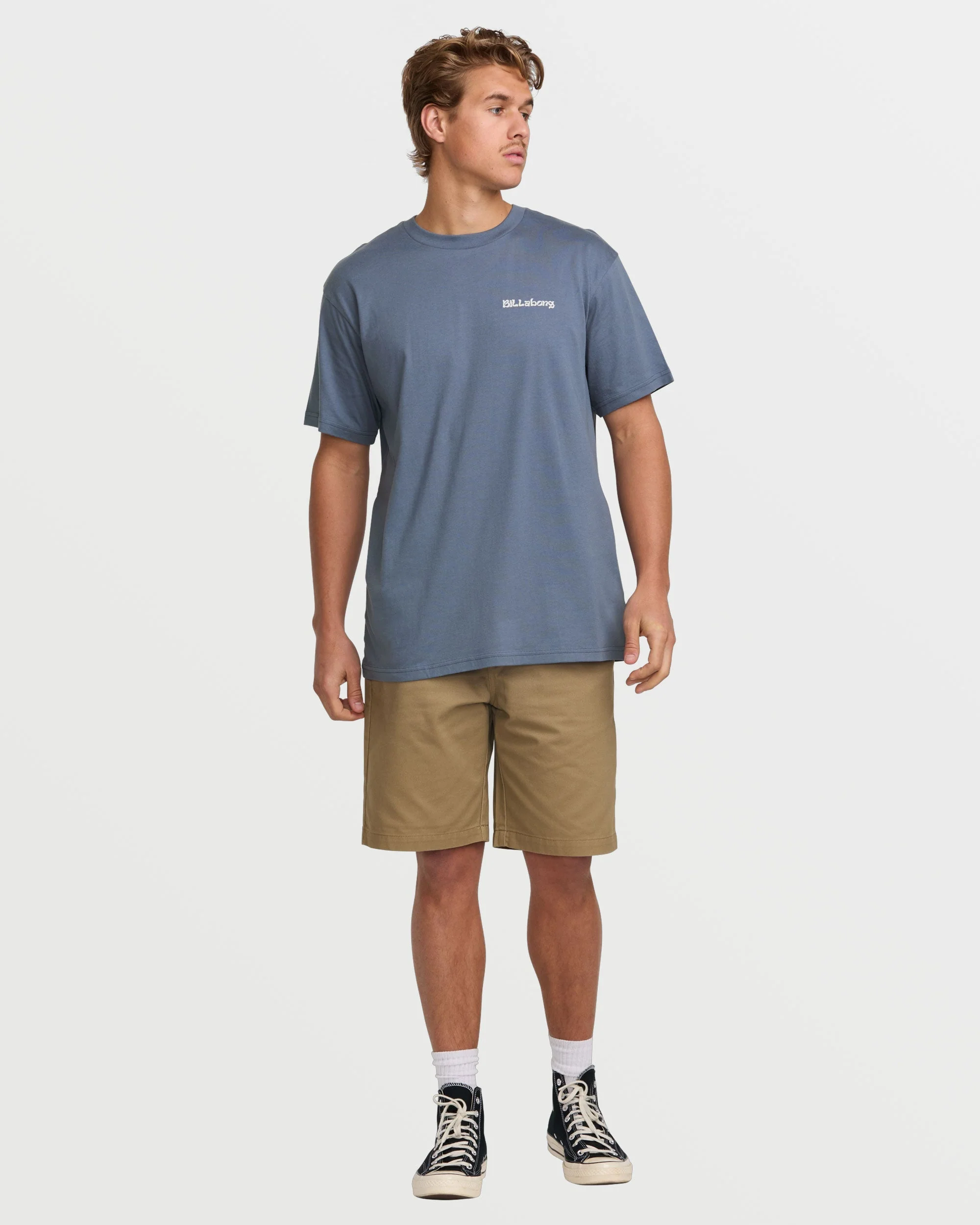 Trouble In Paradise Premium Tee - Slate Blue - Image 5