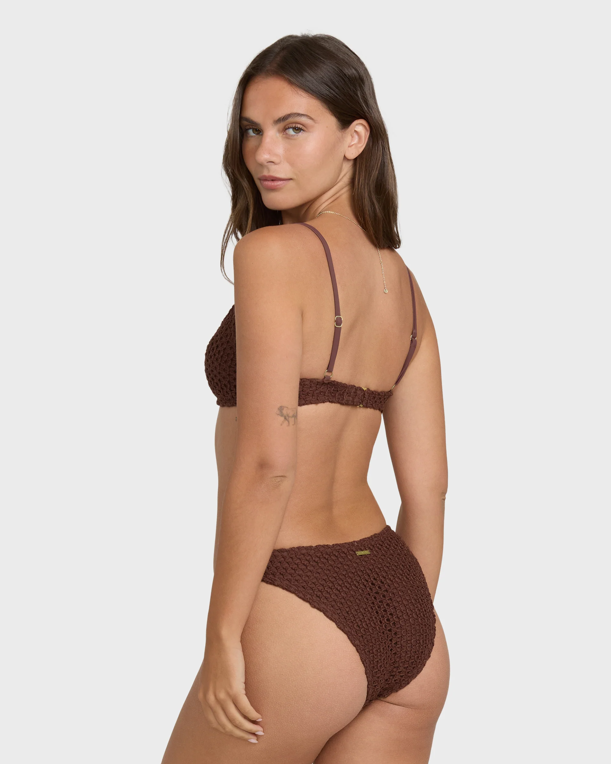 Twisted Tides Maui Bikini Bottoms - Espresso - Image 6