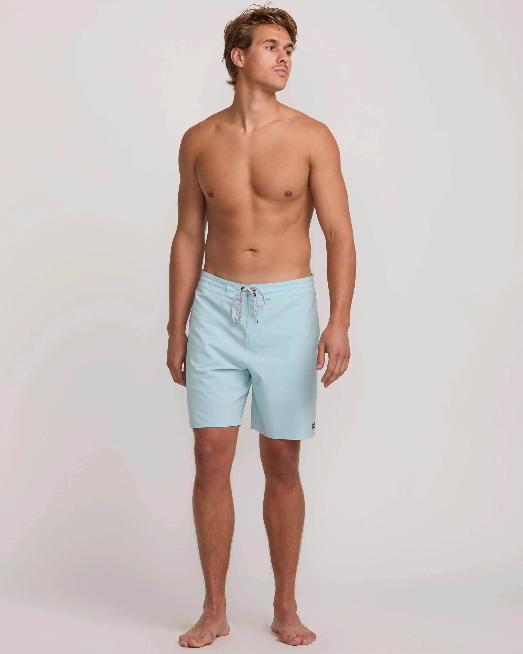 Wategos Lo Tide 19" Boardshorts - Dusty Blue - Image 6