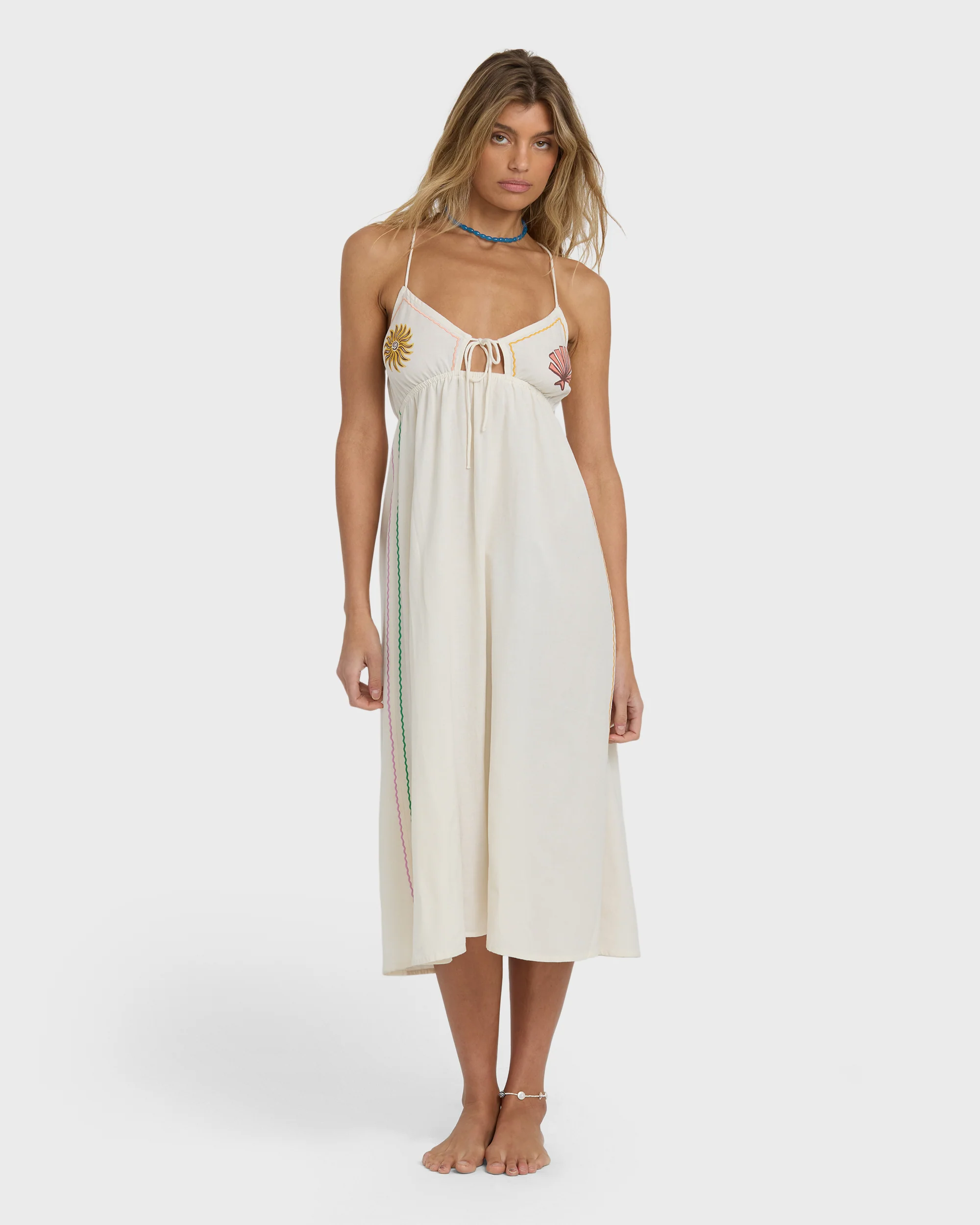 Wave Haze Midi Dress - Salt Crystal - Image 4