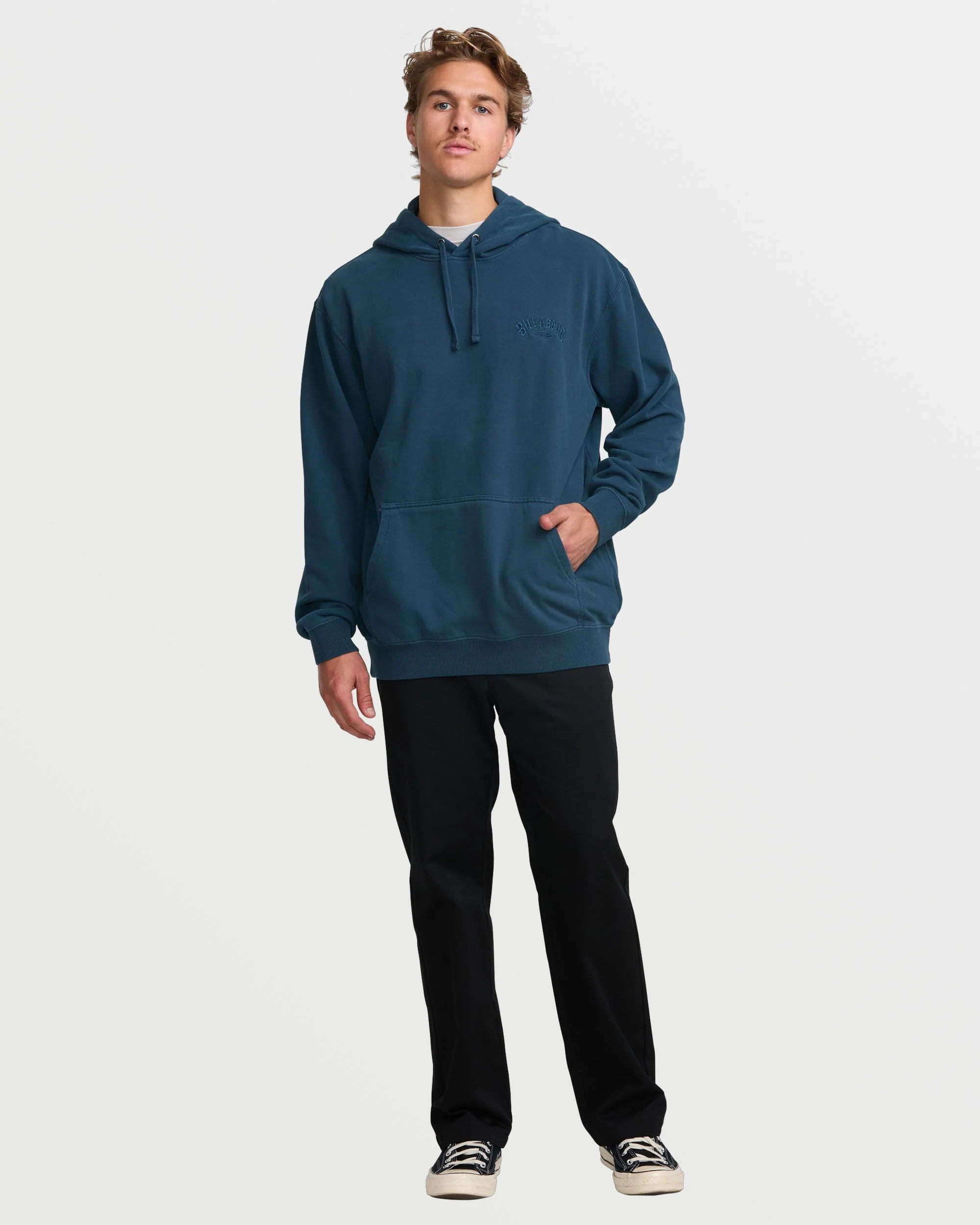Wave Washed Pullover Sweatshirt - Midnight - Image 3