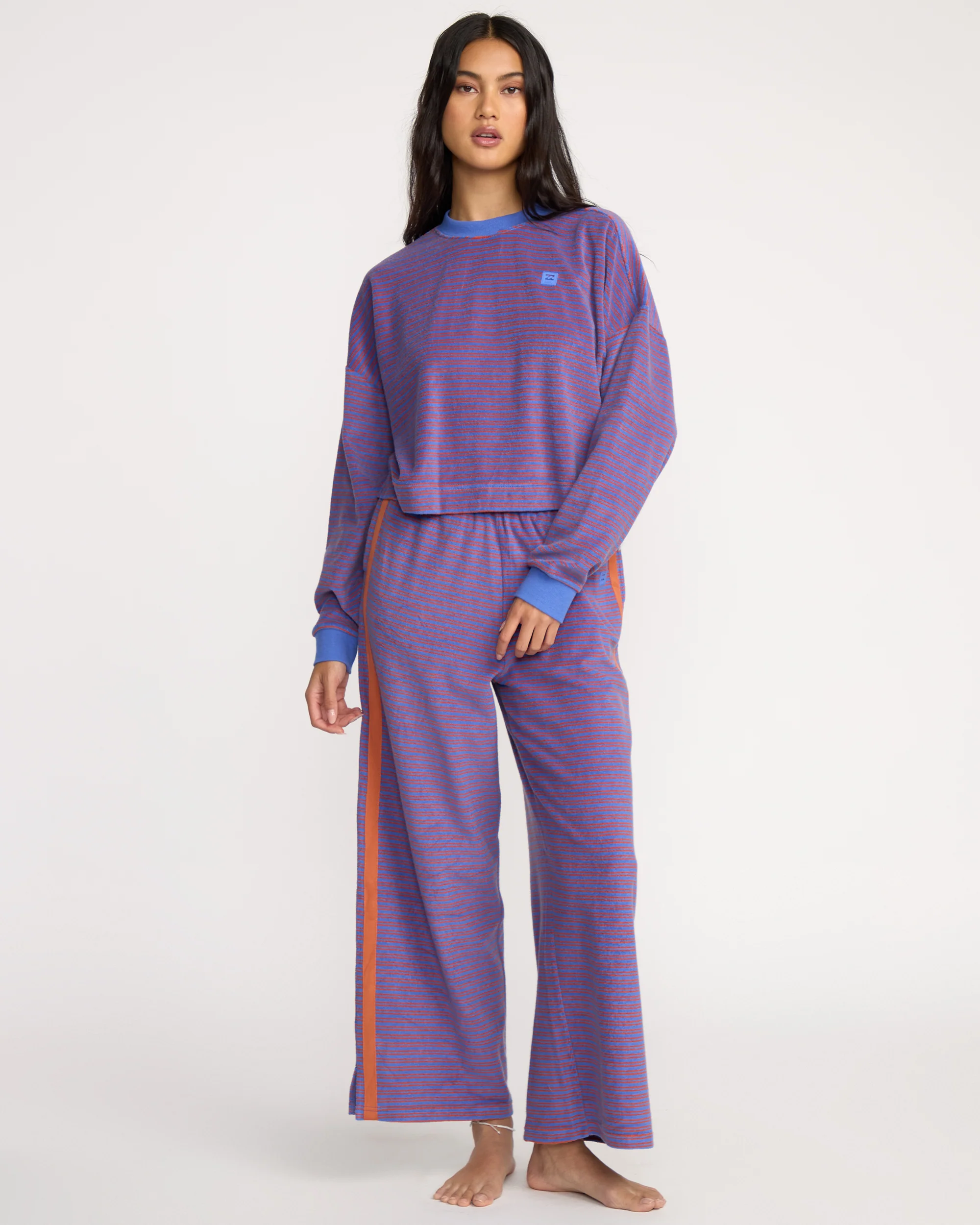 A/Div Waves For Days Terry Crewneck Sweatshirt - Iris - Image 4