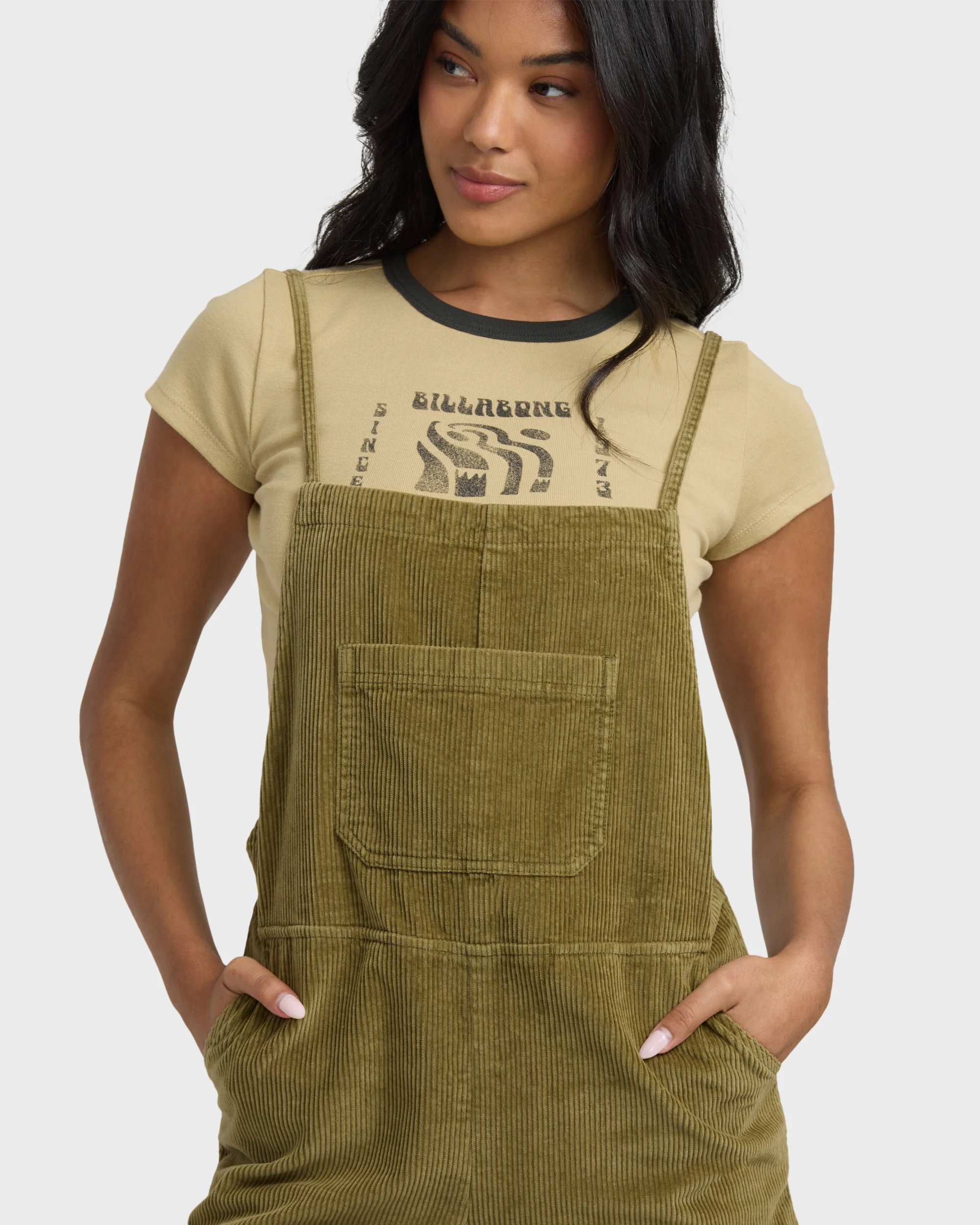 Wild Pursuit Cord Overalls - Martini Olive - Image 4