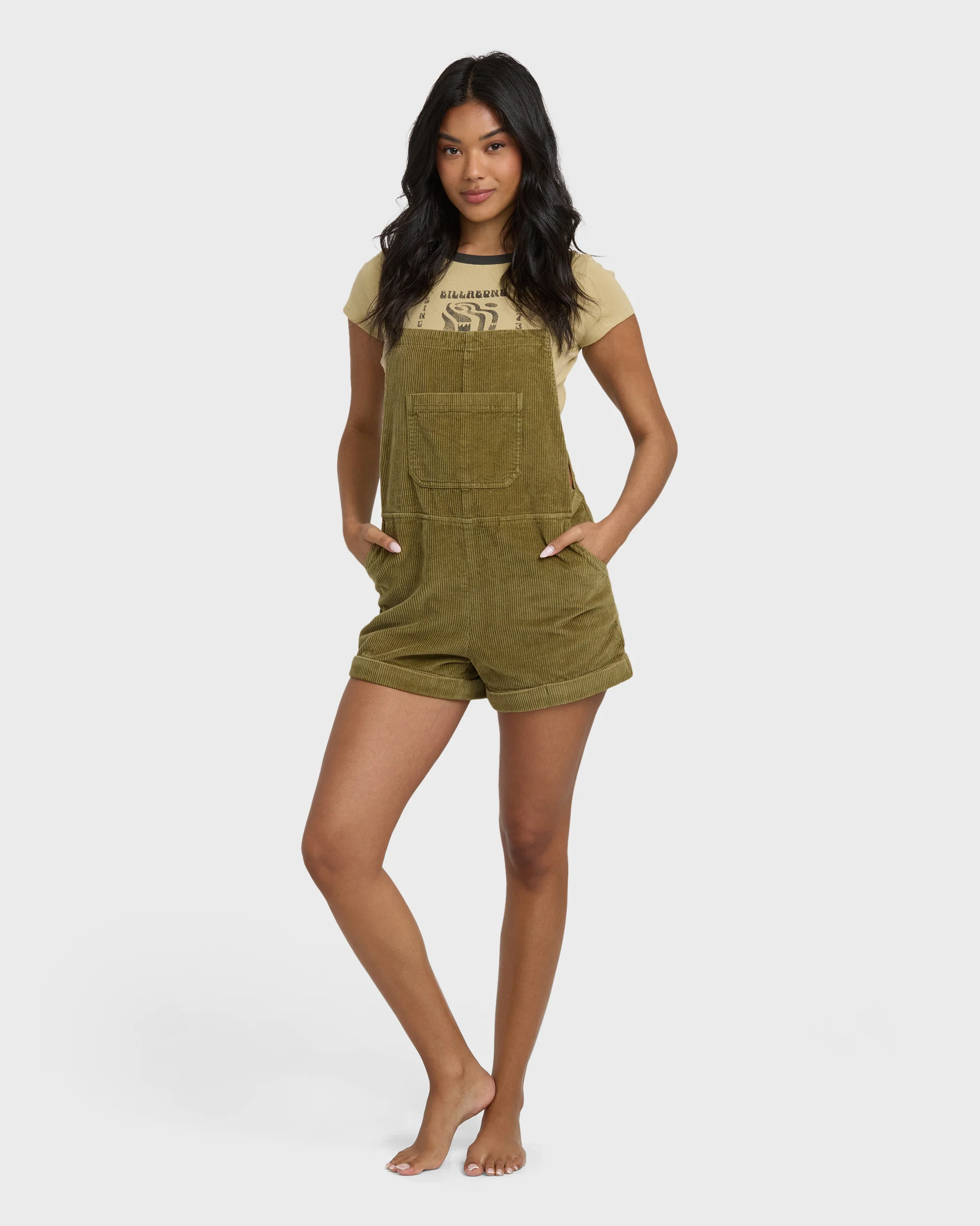 Wild Pursuit Cord Overalls - Martini Olive - Image 5