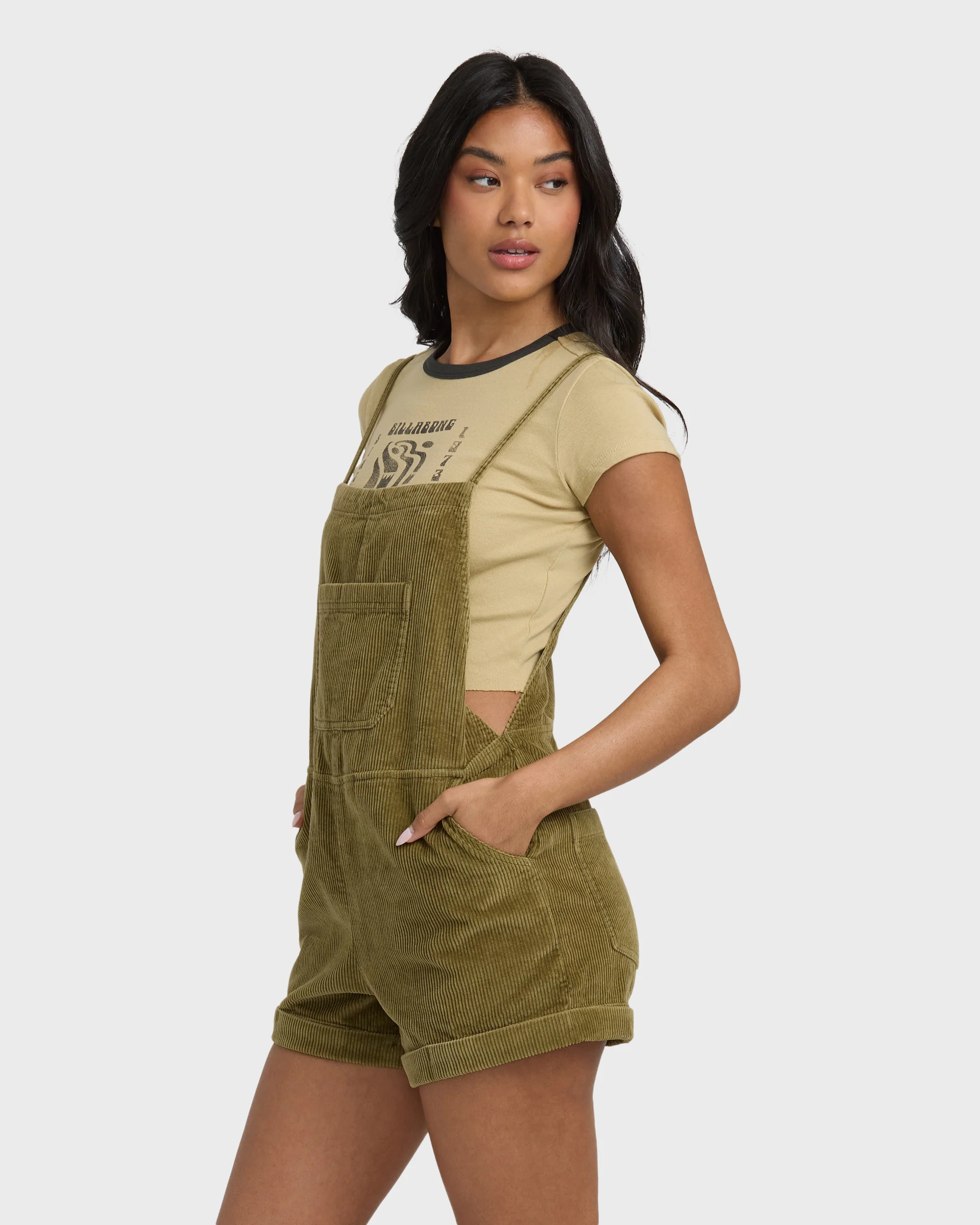 Wild Pursuit Cord Overalls - Martini Olive - Image 7