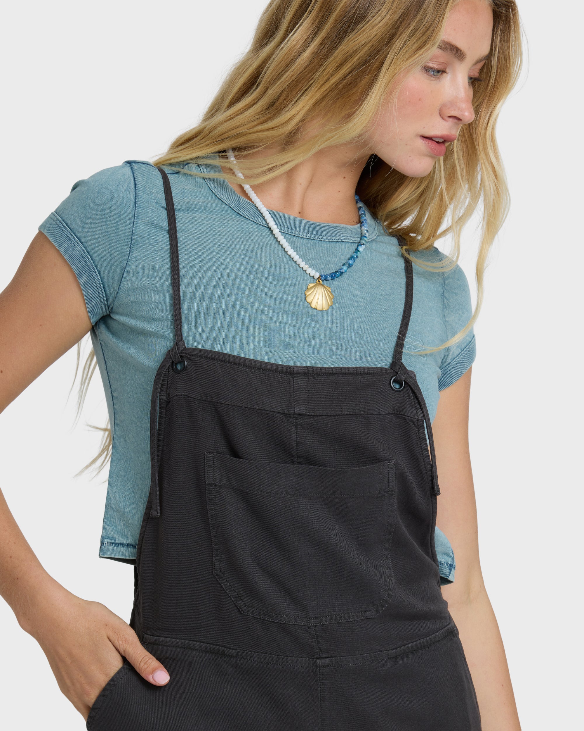 Open Road Yarn-Dyed Overalls - Off Black - Image 2