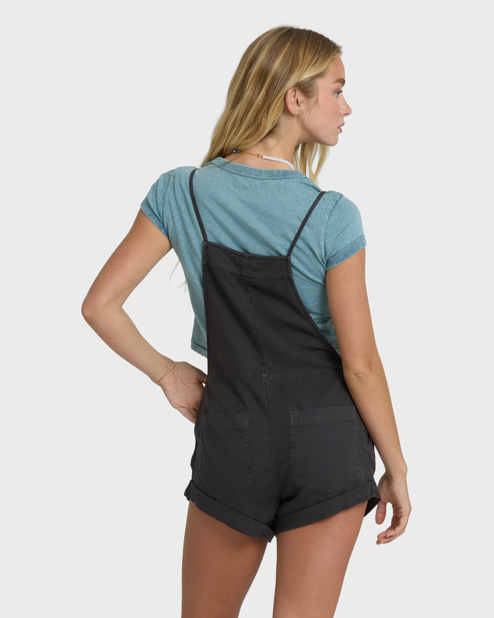 Open Road Yarn-Dyed Overalls - Off Black - Image 4