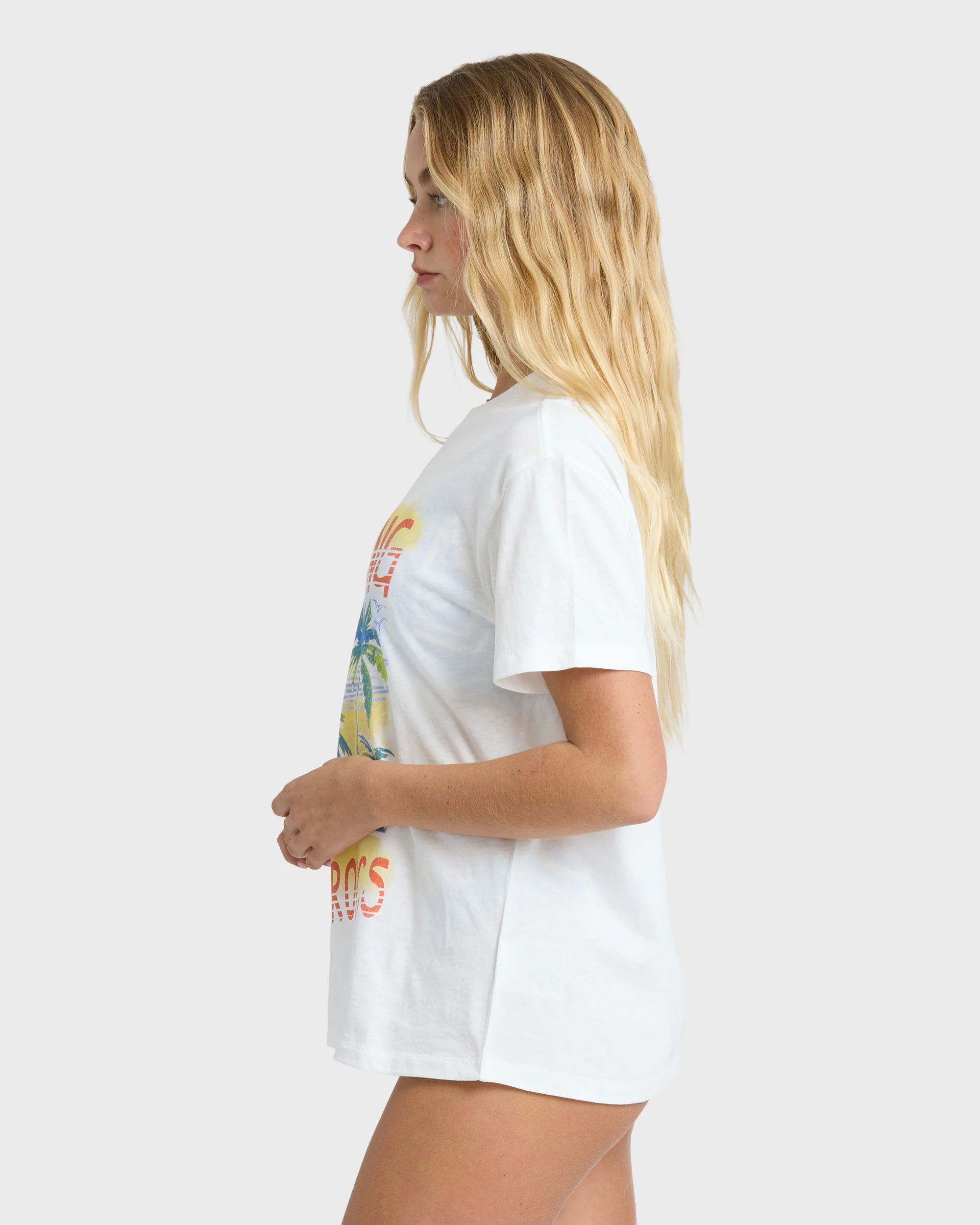 Lush Escape Short Sleeve T-Shirt - Salt Crystal - Image 7